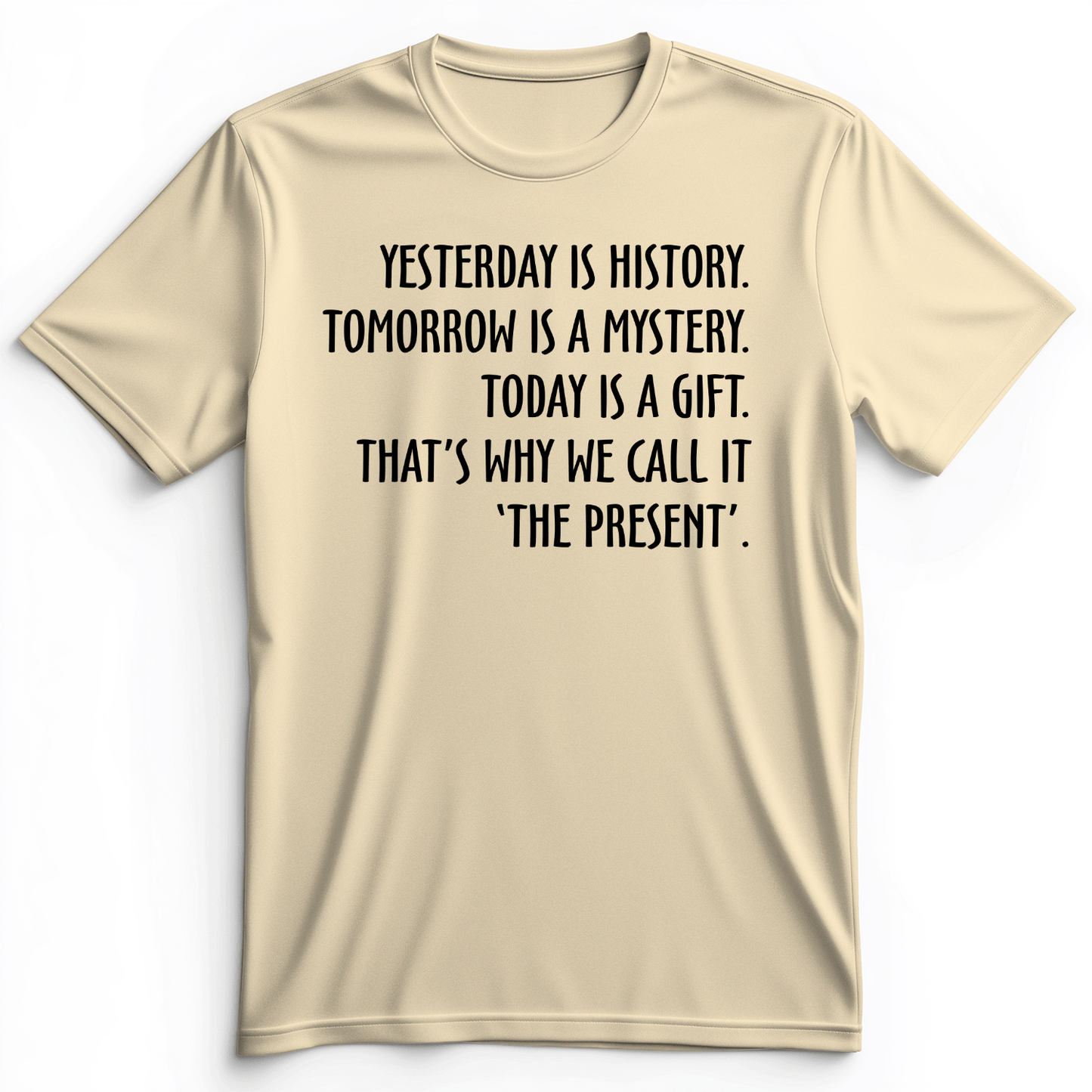 Yesterday Is History Premium Tee Natural / S