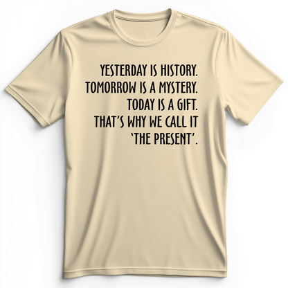 Yesterday Is History Premium Tee Natural / S