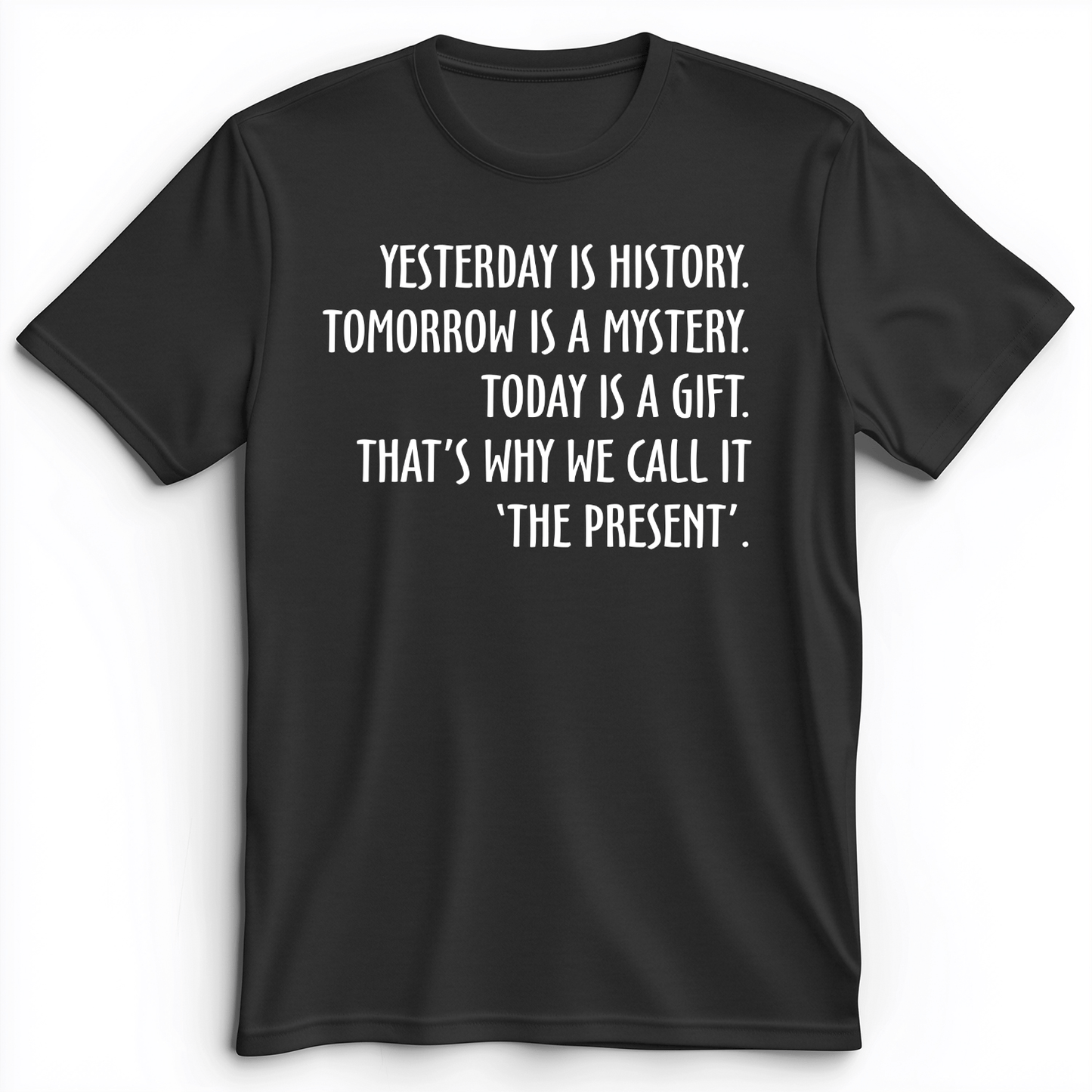 Yesterday Is History Premium Tee Dark Grey Heather / S