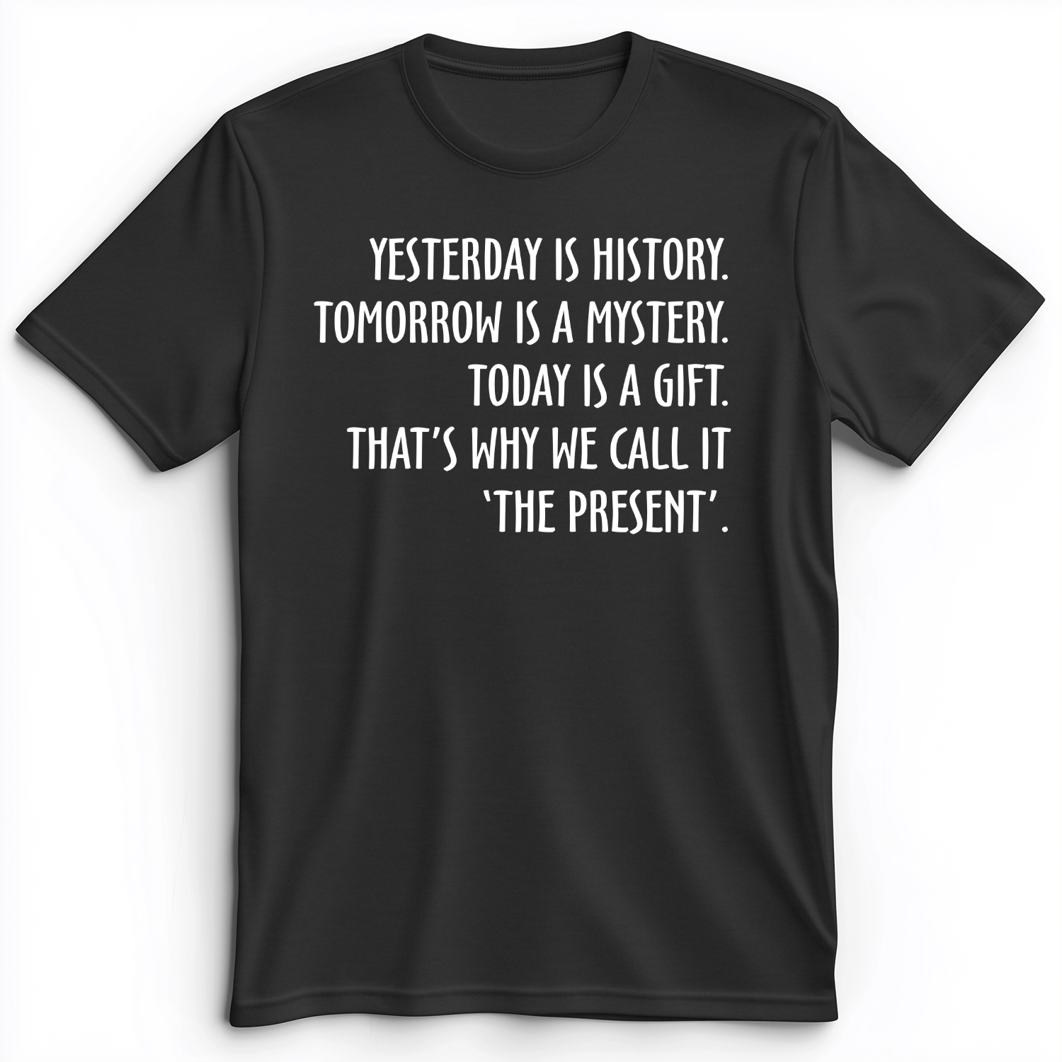 Yesterday Is History Premium Tee Dark Grey Heather / S