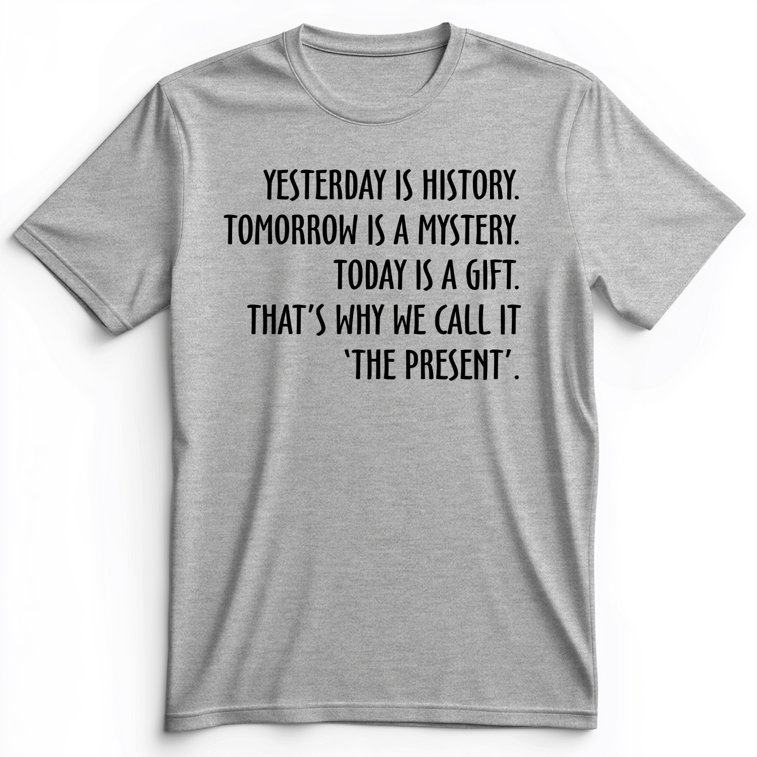 Yesterday Is History Premium Tee Athletic Heather / S
