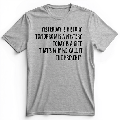 Yesterday Is History Premium Tee Athletic Heather / S