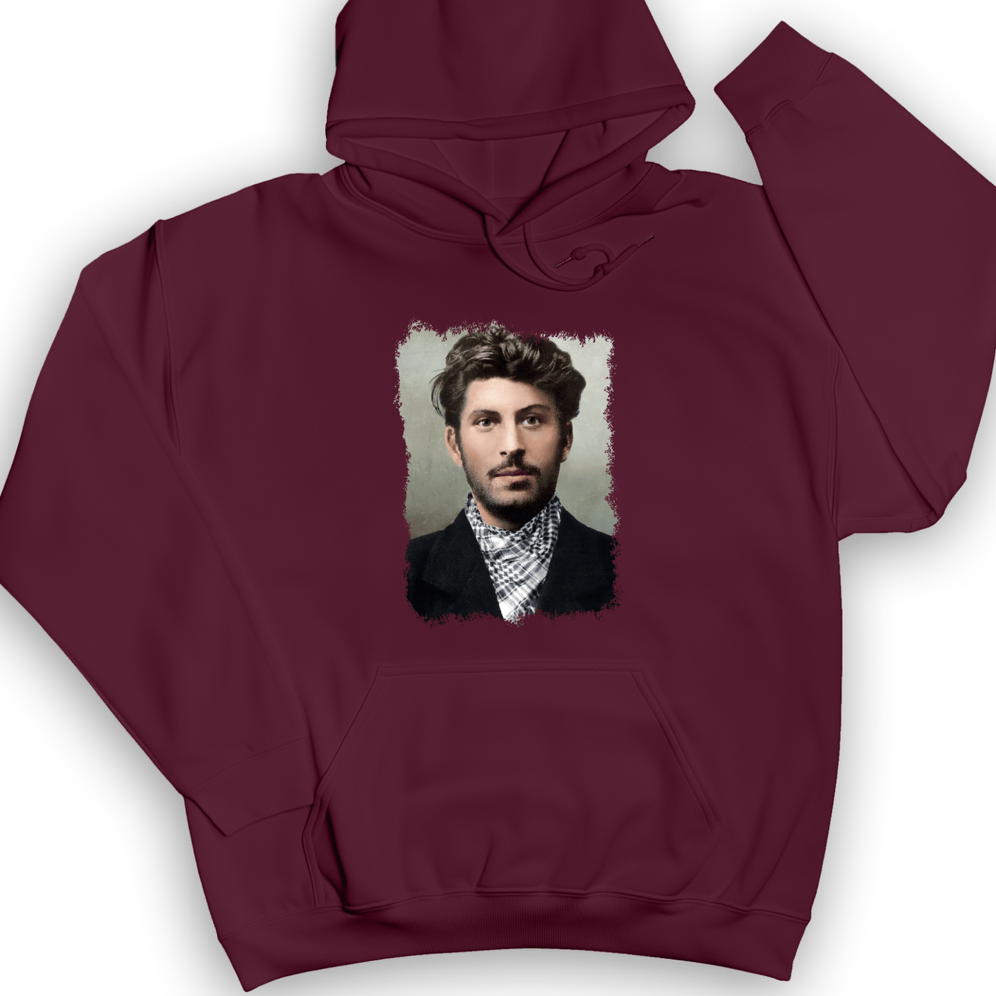 Young Stalin Hoodie Maroon / S
