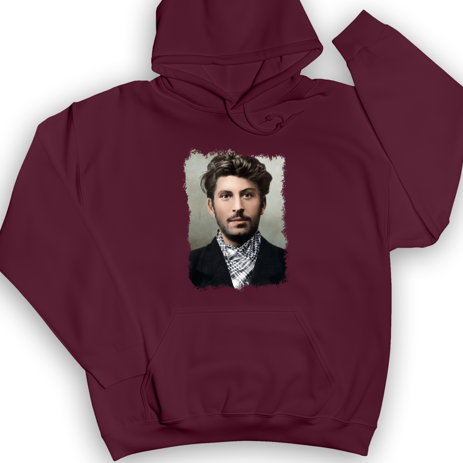 Young Stalin Hoodie Maroon / S