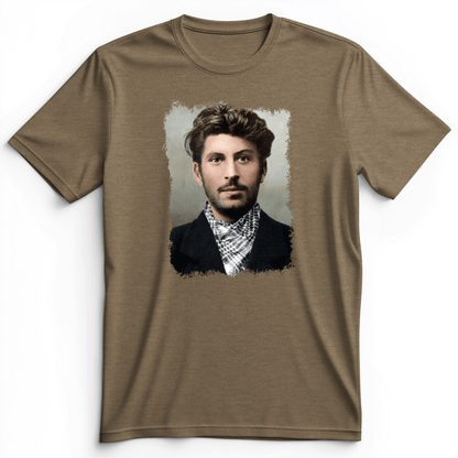 Young Stalin Premium Tee Heather Olive / S