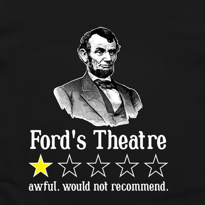Lincoln One Star Review T-Shirt — print detail close-up
