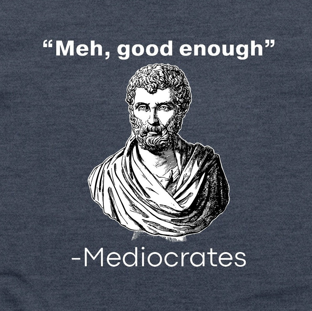 Mediocrates T-Shirt — print detail close-up