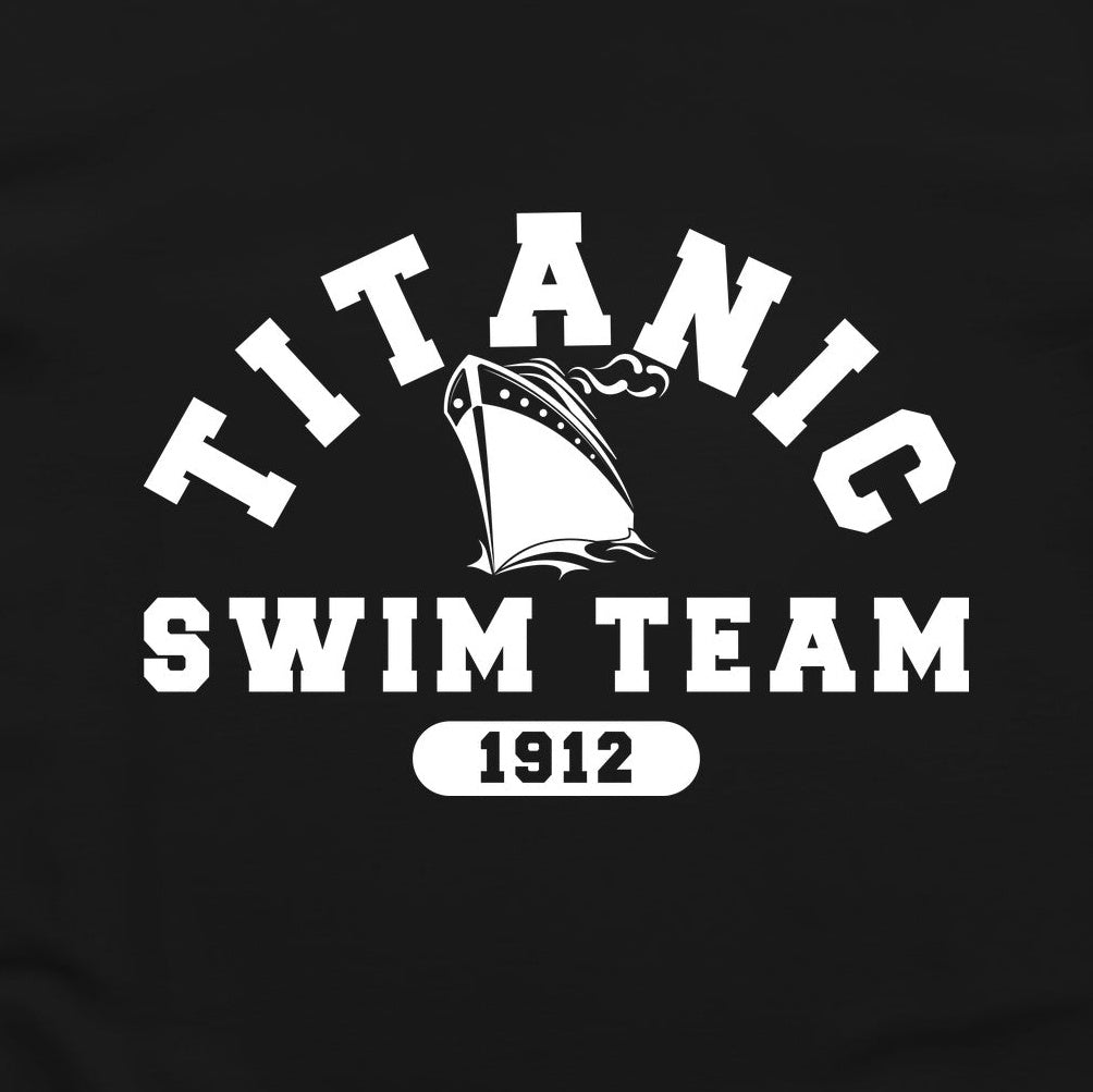 Titanic Swim Team T-Shirt — print detail close-up
