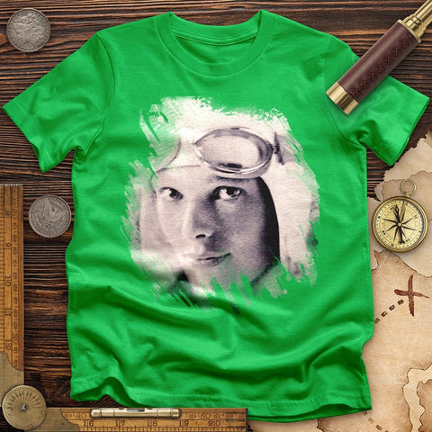 Amelia Earhart in Color T-Shirt