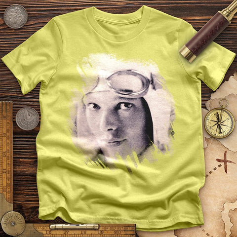 Amelia Earhart in Color T-Shirt