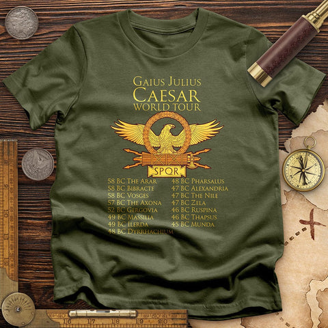 Caesar World Tour T-Shirt Military Green / S