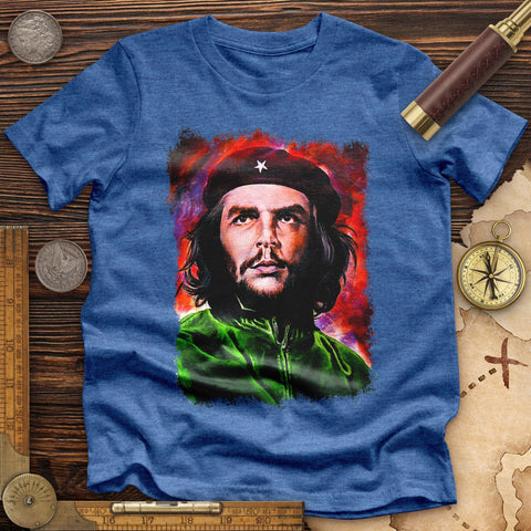 Che Guevara Colorized High Quality Tee Heather True Royal / S