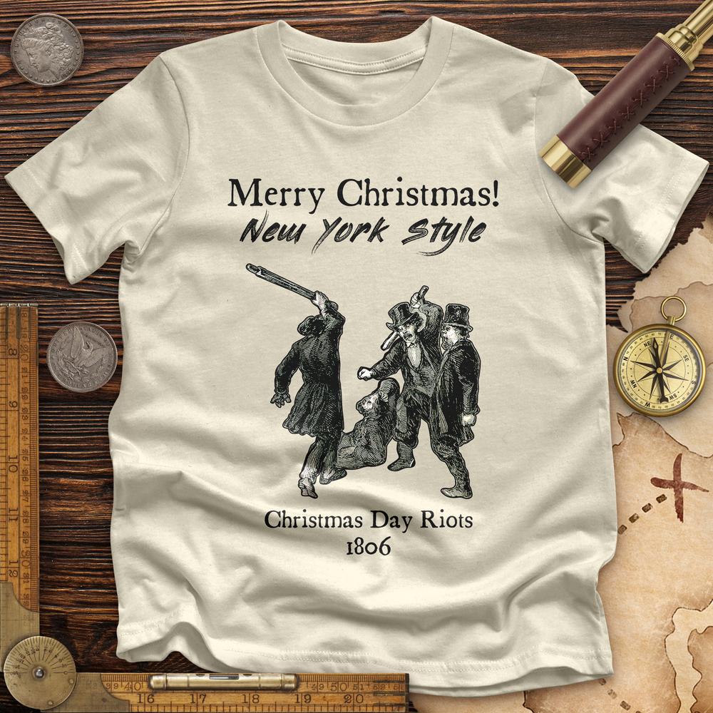 Christmas New York Style Premium Quality Tee | HistoreeTees