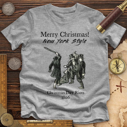 Christmas New York Style Premium Quality Tee | HistoreeTees