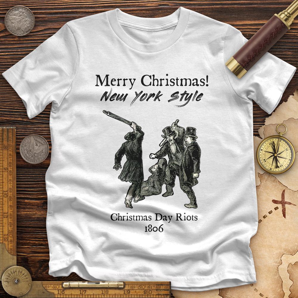 Christmas New York Style Premium Quality Tee | HistoreeTees