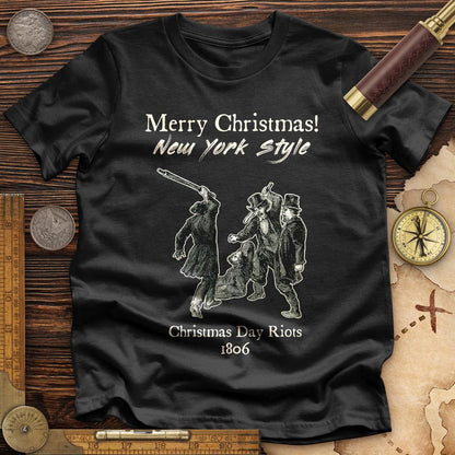 Christmas New York Style Premium Quality Tee | HistoreeTees