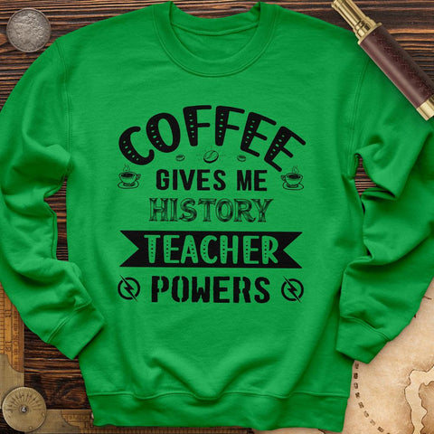 Coffee Power Crewneck Irish Green / S