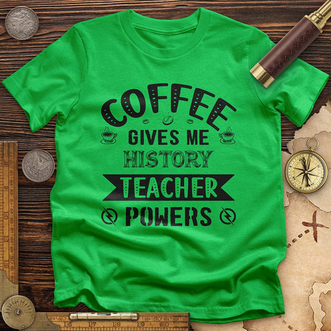 Coffee Power T-Shirt Irish Green / S