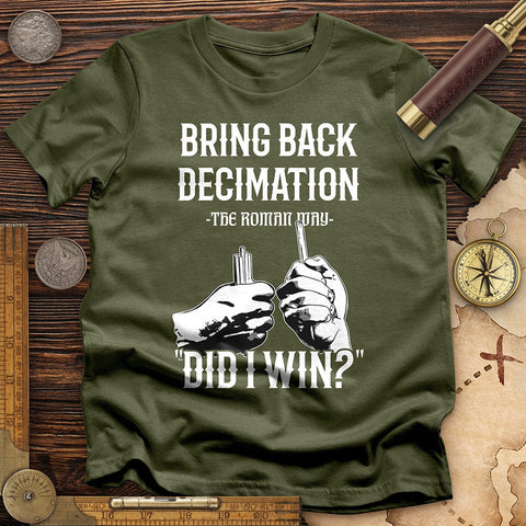 Decimation T-Shirt Military Green / S