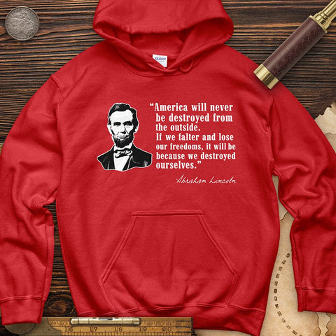 Destroyed Ourselves Lincoln Hoodie