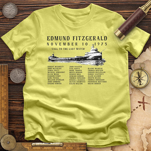 Edmund Fitzgerald T-Shirt Cornsilk / S