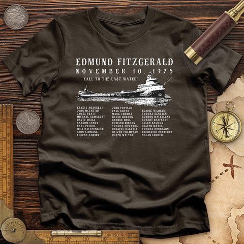 Edmund Fitzgerald T-Shirt Dark Chocolate / S