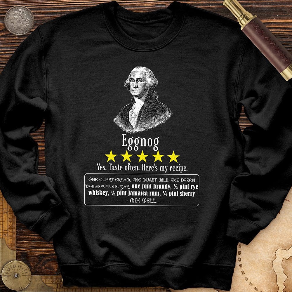 Eggnog George Washington Crewneck | HistoreeTees