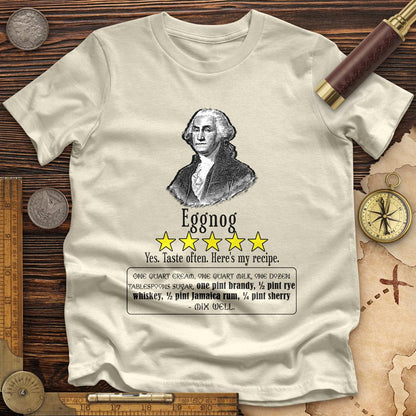 Eggnog George Washington Premium Quality Tee | HistoreeTees