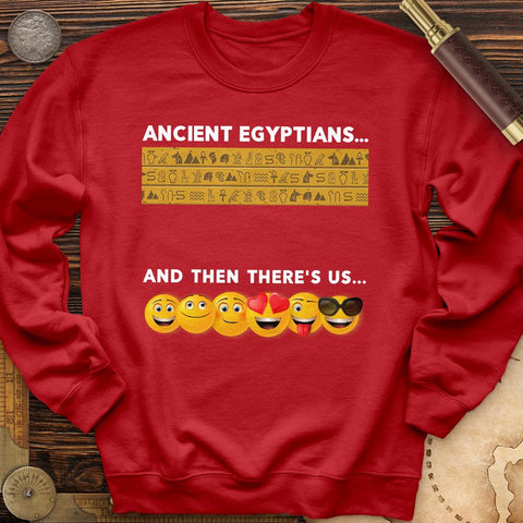 Egyptian Emoticons Crewneck | HistoreeTees
