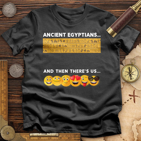 Egyptian Emoticons T-Shirt Charcoal / S