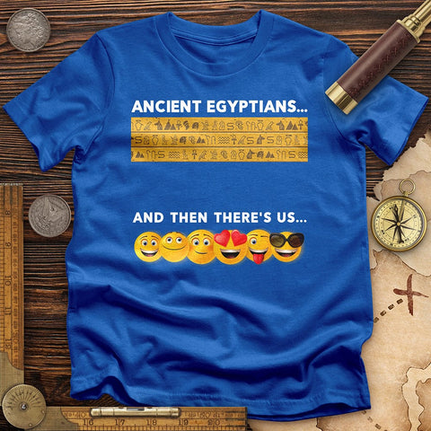 Egyptian Emoticons T-Shirt Royal / S