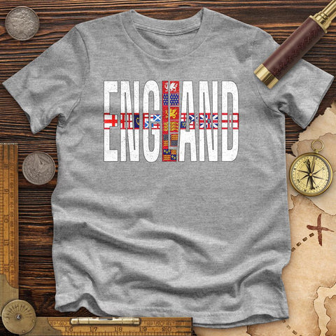 English Flags 1 High Quality Tee Athletic Heather / S