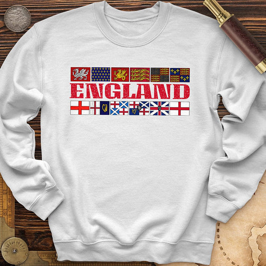 English Flags 2 Crewneck