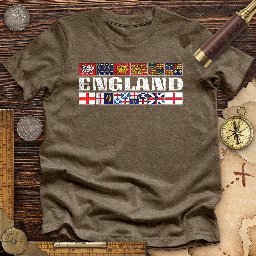 English Flags 2 Premium Tee