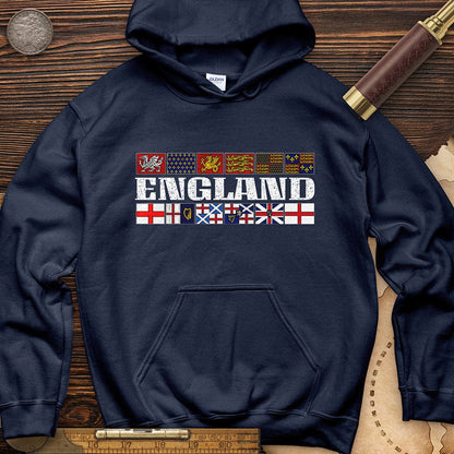 English Flags 2 Hoodie