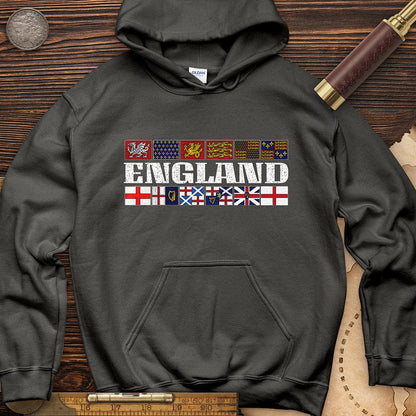 English Flags 2 Hoodie