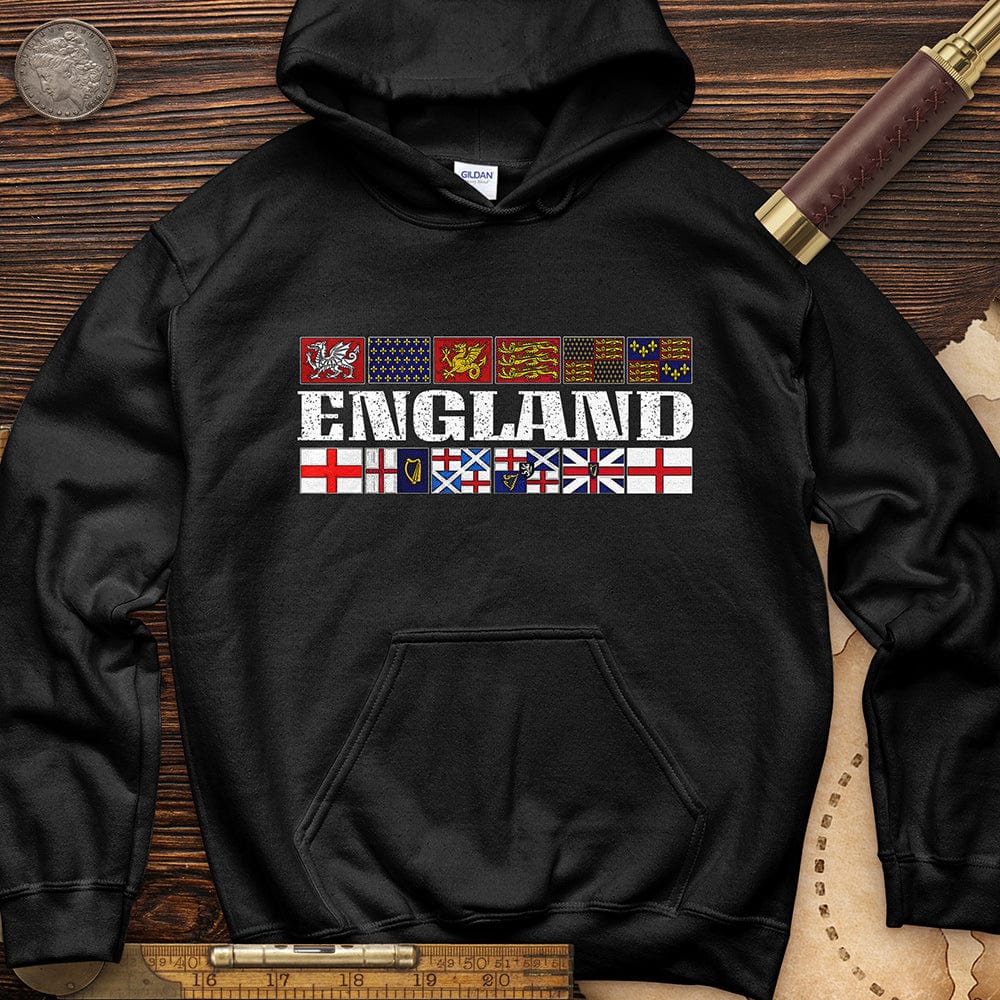 English Flags 2 Hoodie