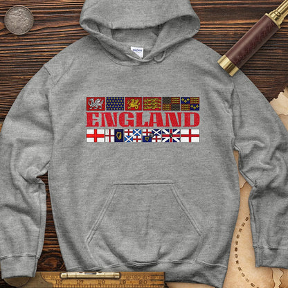 English Flags 2 Hoodie