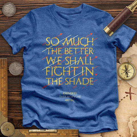 Fight In The Shade High Quality Tee Heather True Royal / S