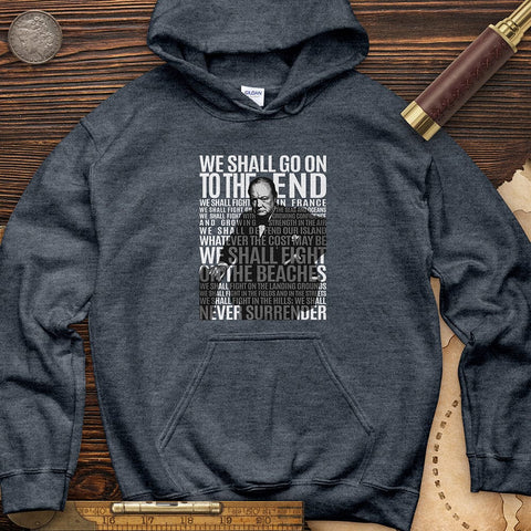 Fight On The Seas And Beaches Hoodie Heather Navy / S