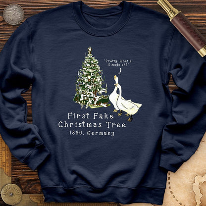 First Fake Christmas Tree Crewneck | HistoreeTees