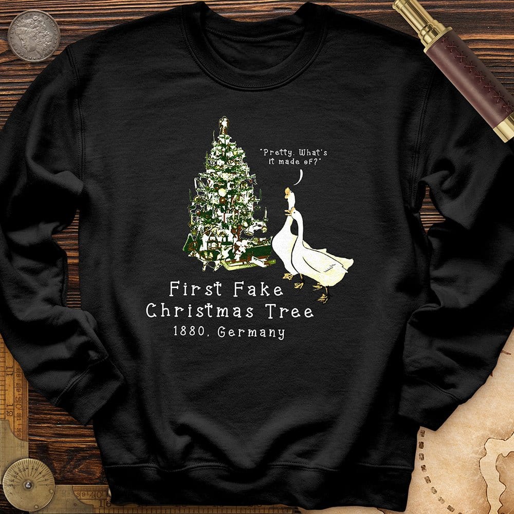 First Fake Christmas Tree Crewneck | HistoreeTees