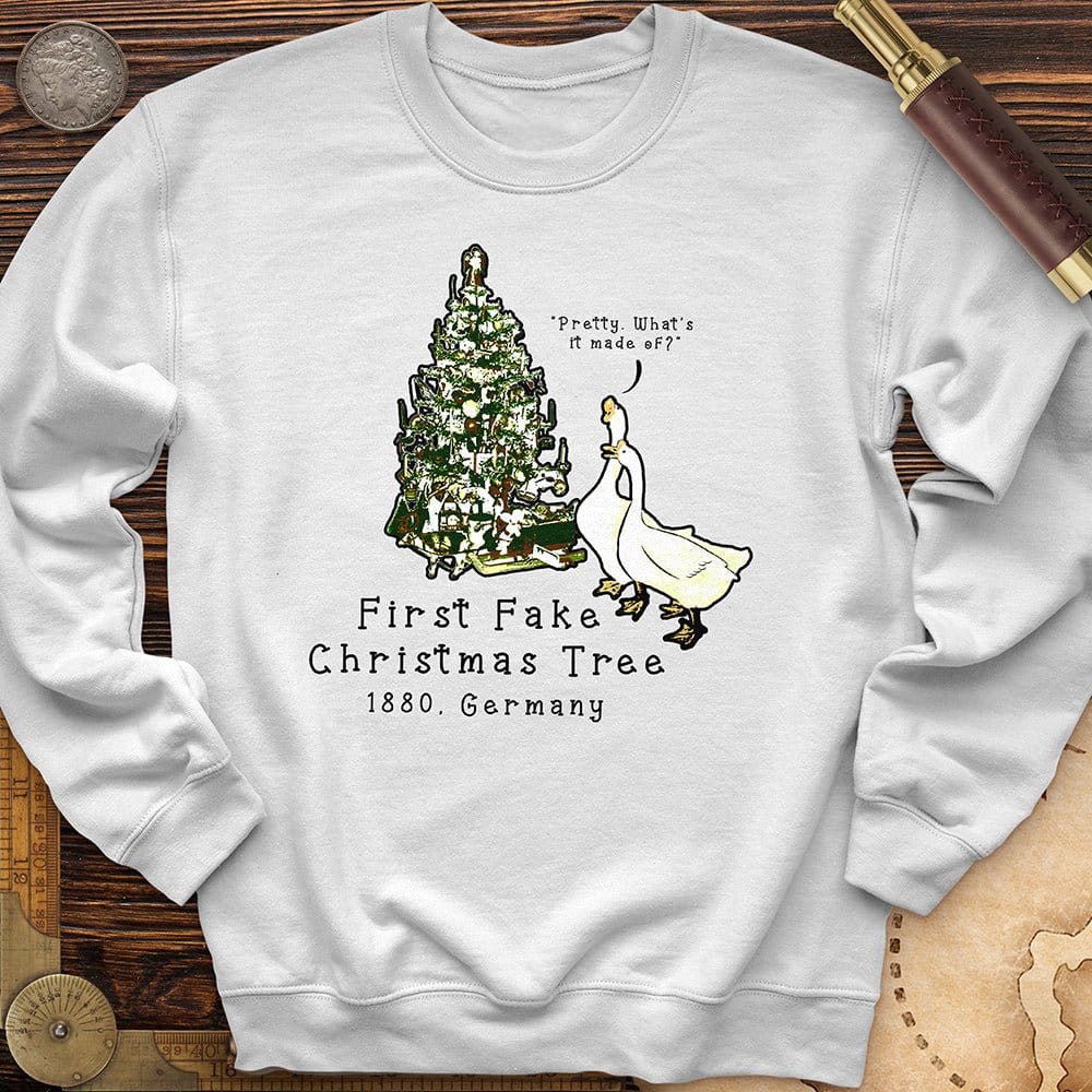 First Fake Christmas Tree Crewneck | HistoreeTees