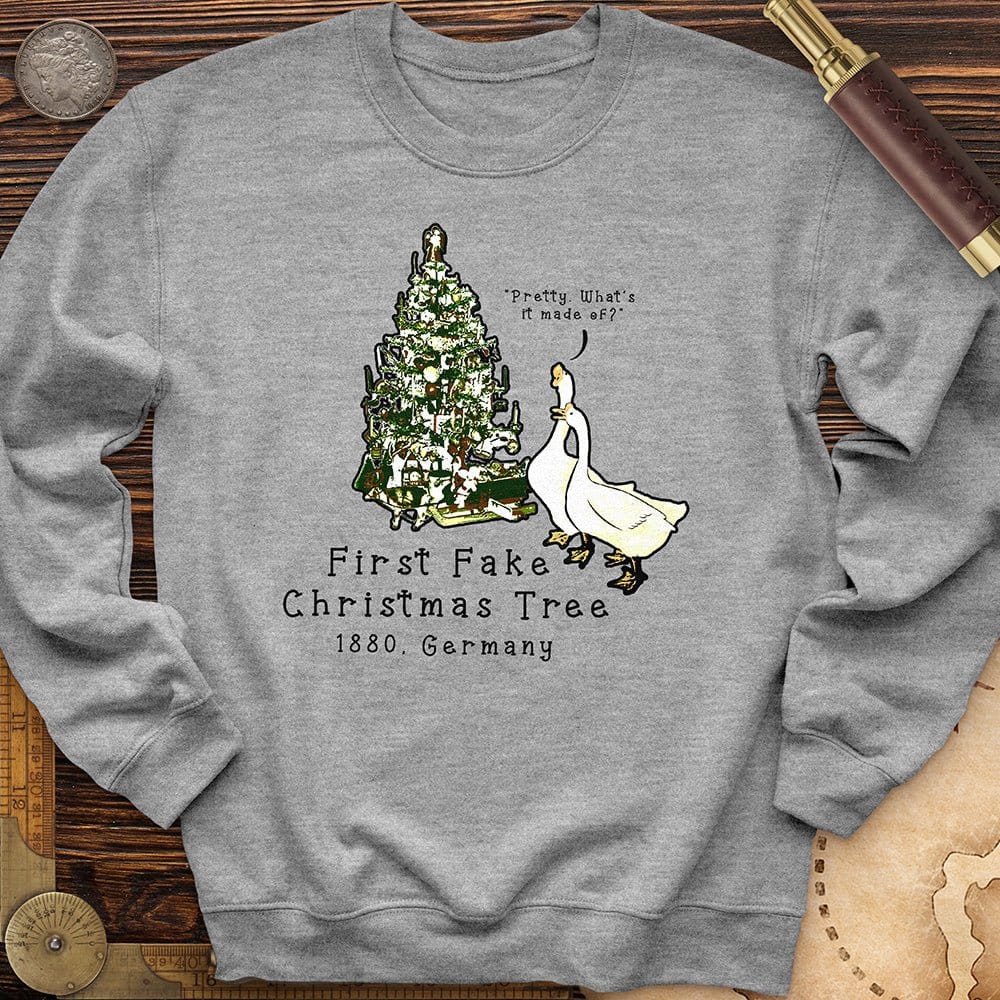 First Fake Christmas Tree Crewneck | HistoreeTees
