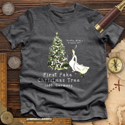 First Fake Christmas Tree Premium Quality Tee | HistoreeTees