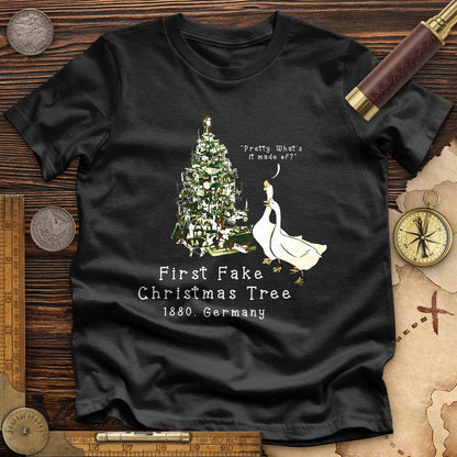 First Fake Christmas Tree Premium Quality Tee | HistoreeTees