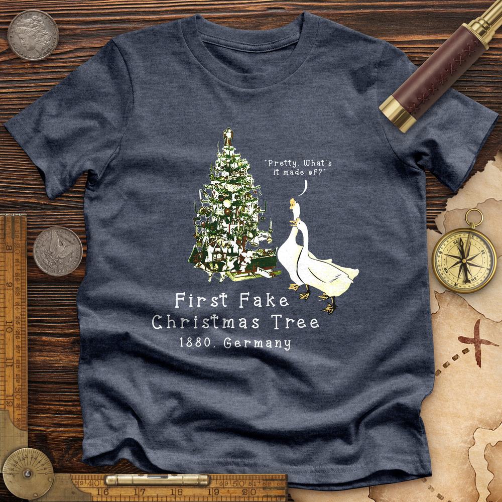 First Fake Christmas Tree Premium Quality Tee | HistoreeTees