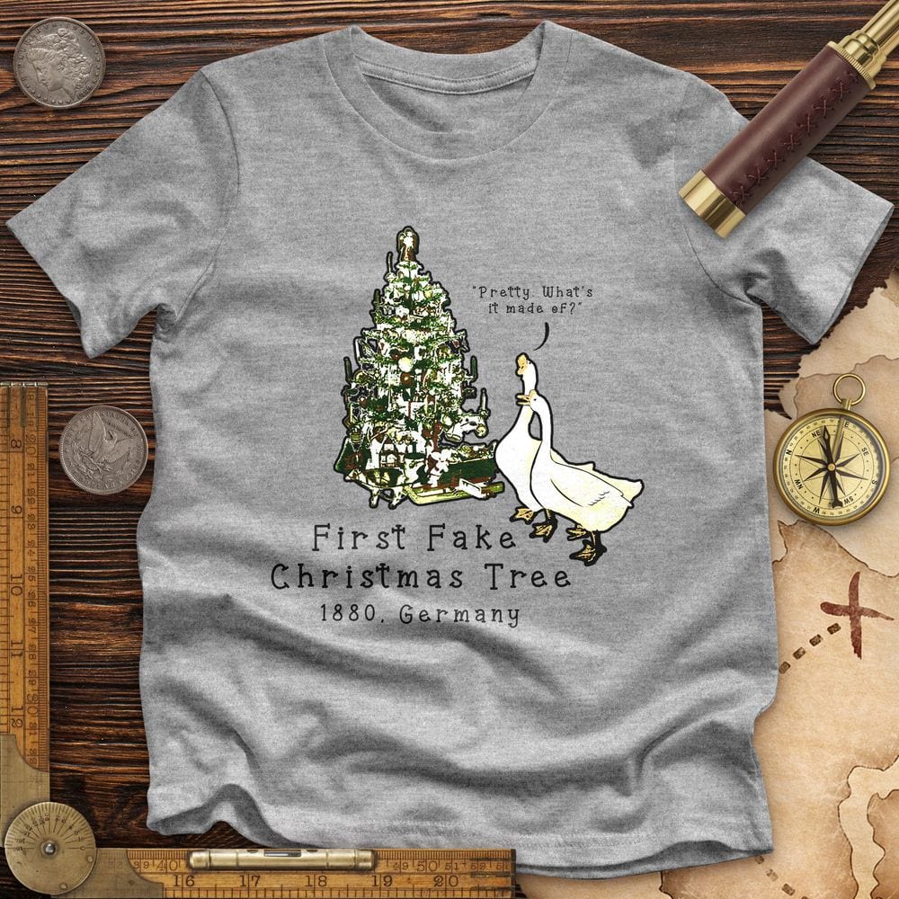 First Fake Christmas Tree Premium Quality Tee | HistoreeTees