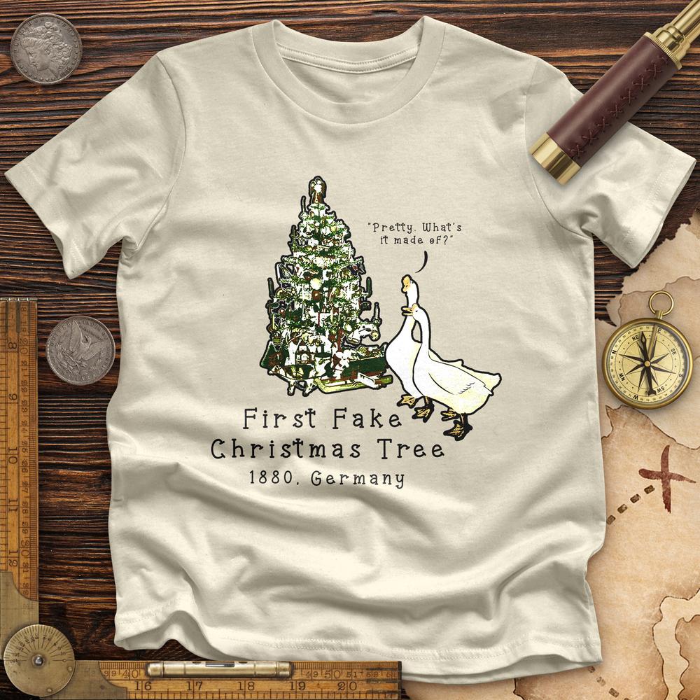 First Fake Christmas Tree Premium Quality Tee | HistoreeTees