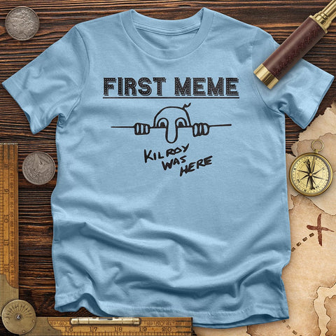 First Meme T-Shirt Light Blue / S